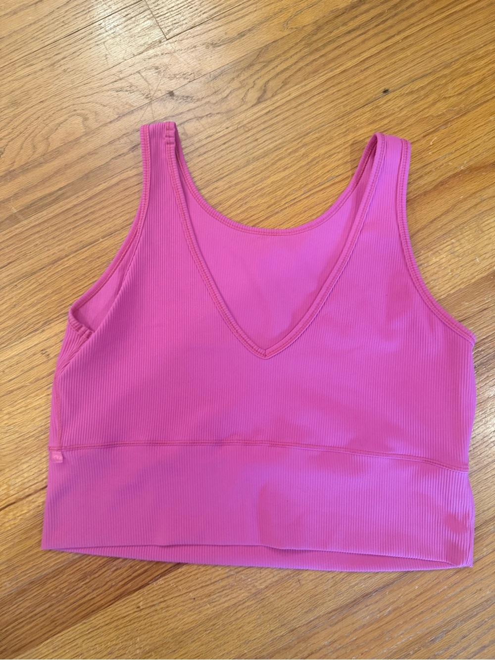 lululemon athletica Ribbed power pivot tank in Fuchsia